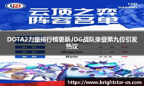 DOTA2力量排行榜更新JDG战队荣登第九位引发热议